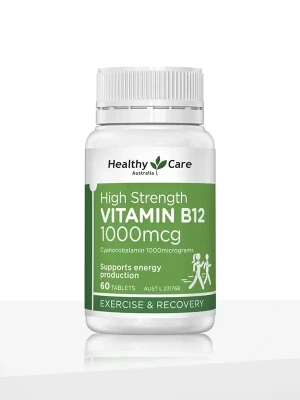 Healthy Care High Strength Vitamin B12 1000mcg 60 Tablets