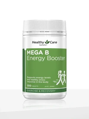 Healthy Care Mega B Energy Booster - 200 Tablets