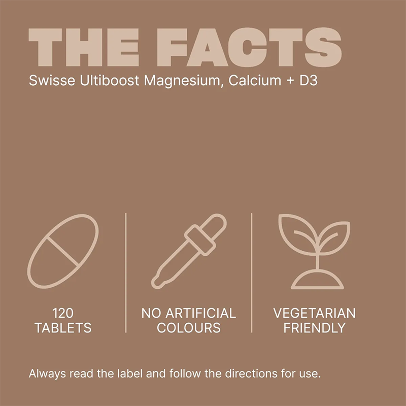 Swisse Ultiboost Magnesium, Calcium + D3