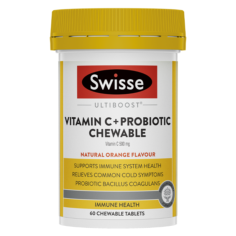 Swisse Ultiboost Vitamin C + Probiotic Chewable